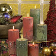 Christmas Frosted Pillars